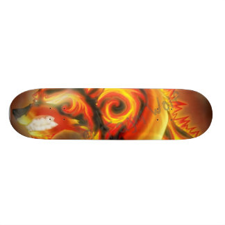 Skateboard Loup Skatebord du feu