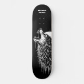 Skateboard Loup solitaire personnalisé (Recto)