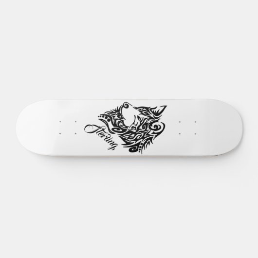 Skateboard Loup tribal (Horz)