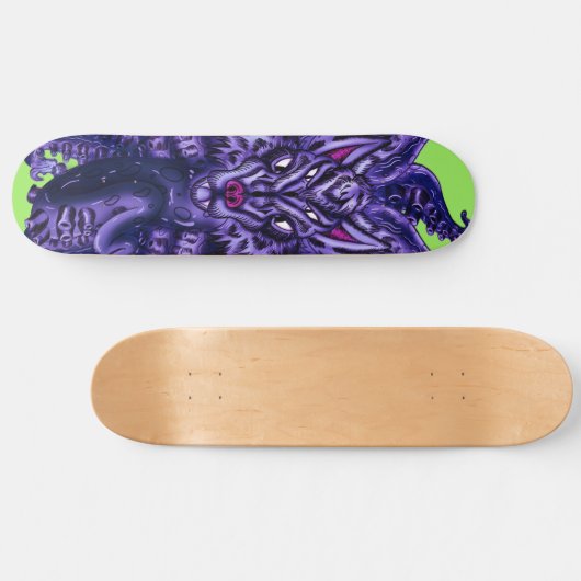 Skateboard Loup violet profond Tulu (Horz)