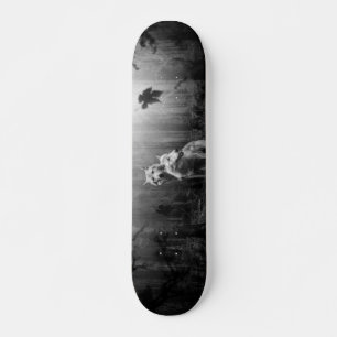 Skateboard Loups merveilleux Noir et Blanc Leaf nous seul