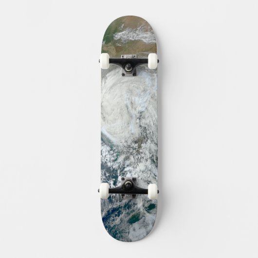 Skateboard L'Ouragan Sandy Le Long De La Côte Est Des États-U (Recto)