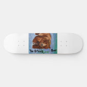Skateboard L'ours gris, panneau de patin d'ours (Horz)