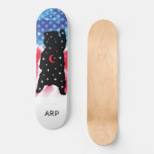 Skateboard *~* L'ours militaire Drapeau rouge blanc (Recto)