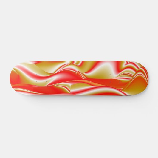 Skateboard Love and Gold Abstrait 3D Rainbowart (Horz)