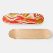 Skateboard Love and Gold Abstrait 3D Rainbowart (Horz)