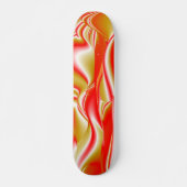 Skateboard Love and Gold Abstrait 3D Rainbowart (Devant)