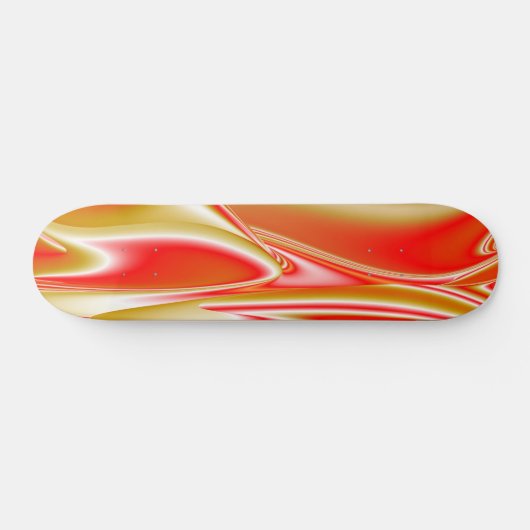 Skateboard Love and Gold Abstrait 3D Rainbowart (Horz)