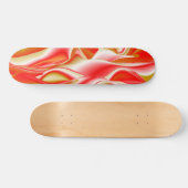 Skateboard Love and Gold Abstrait 3D Rainbowart (Horz)