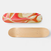 Skateboard Love and Gold Abstrait 3D Rainbowart (Horz)