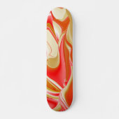 Skateboard Love and Gold Abstrait 3D Rainbowart (Devant)