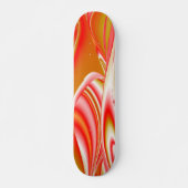 Skateboard Love and Gold Abstrait 3D Rainbowart (Devant)
