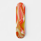 Skateboard Love and Gold Abstrait 3D Rainbowart (Devant)