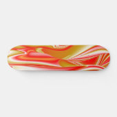 Skateboard Love and Gold Abstrait 3D Rainbowart (Horz)