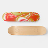 Skateboard Love and Gold Abstrait 3D Rainbowart (Horz)