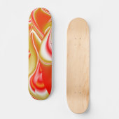 Skateboard Love and Gold Abstrait 3D Rainbowart (Recto)