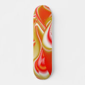 Skateboard Love and Gold Abstrait 3D Rainbowart (Devant)