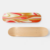 Skateboard Love and Gold Abstrait 3D Rainbowart (Horz)