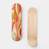 Skateboard Love and Gold Abstrait 3D Rainbowart (Recto)