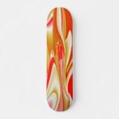 Skateboard Love and Gold Abstrait 3D Rainbowart (Devant)
