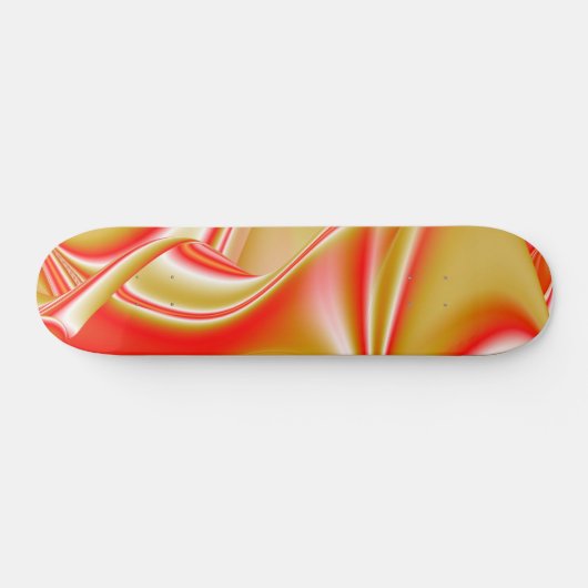 Skateboard Love and Gold Abstrait 3D Rainbowart (Horz)