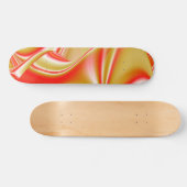 Skateboard Love and Gold Abstrait 3D Rainbowart (Horz)