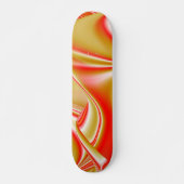 Skateboard Love and Gold Abstrait 3D Rainbowart (Devant)