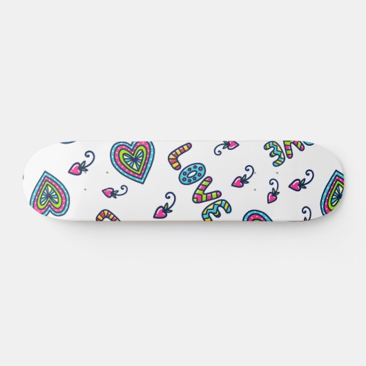 Skateboard Love Heart Motif moderne (Horz)