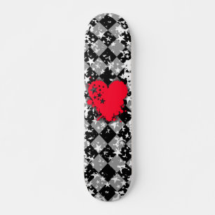 Skateboard Love Heart Star Splatt