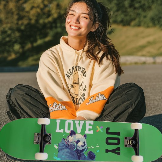 Skateboard LOVE × PANDA - Custom