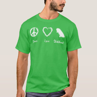 Skateboard Love retro T-shirt