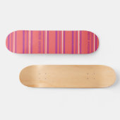 Skateboard Lt mince Pink de rayures (Horz)