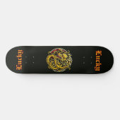 Skateboard Lucky Golden Dragon (Horz)