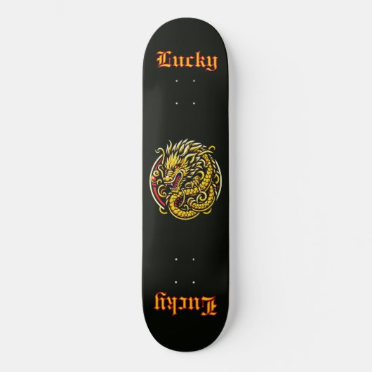 Skateboard Lucky Golden Dragon (Recto)