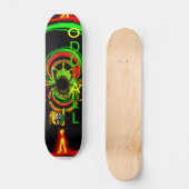 Skateboard Lueur de Rasta (Recto)