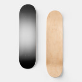 Skateboard Lumière blanche sur noir (Recto)
