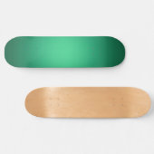 Skateboard Lumière blanche sur vert (Horz)