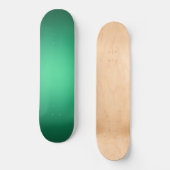 Skateboard Lumière blanche sur vert (Recto)