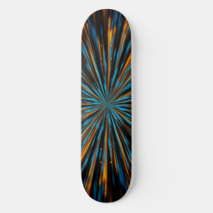 Skateboard Lumières Fractales Abstraites