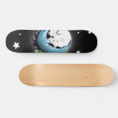 Skateboard Lune bleue (Horz)