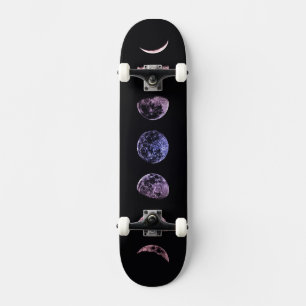 Skateboard Lune d'ombre rose