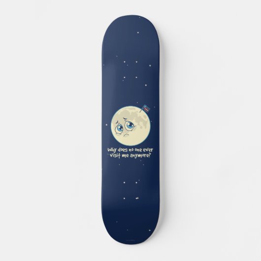 Skateboard Lune triste (Recto)