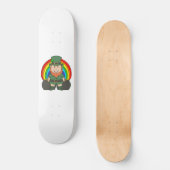 Skateboard Lutrin chanceux avec pot d'or arc-en-ciel (Recto)