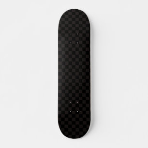 Skateboard Luxe Brown/noir À damiers