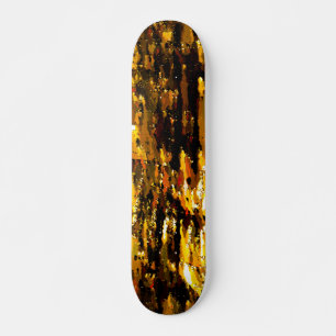 Skateboard Luzes foscas de vela sob uma placa de gelo