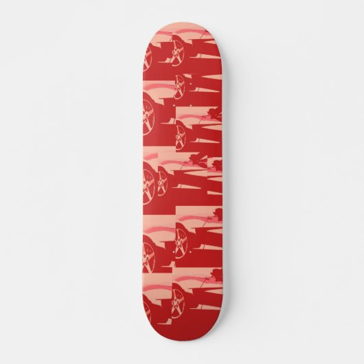 Skateboard Ma Corvette rouge (Devant)