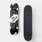 Skateboard ma parole en blacq (Recto)