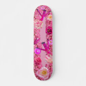 Skateboard Ma planche à roulettes rose (Devant)