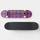 Skateboard MacGregor Clan Tartan Scottish Plaid Motif (Horz)