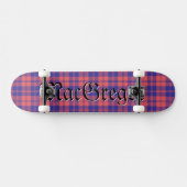 Skateboard MacGregor Clan Tartan Scottish Plaid Motif (Horz)